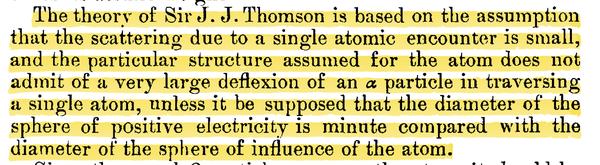 Portanto, no modelo de Rutherford os elétrons se comportavam como planetas, orbitado em torno de um centro positivamente carregado. Thomson = Panetone. Rutherford = elétrons orbitando.