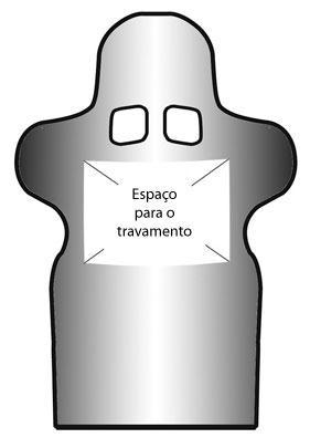 abertura de passagem dos cintos de segurança, conforme figura abaixo. g) Obrigatória, para veículos que não possuam originalmente, a fixação de um anel/cabo para reboque na parte dianteira do veículo.
