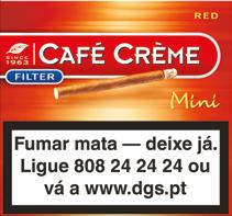 CAFÉ CREME MINI FILTER RED C/10 Cod. 1617 CIG. CAFÉ CREME MINI RED C/10 Cod.
