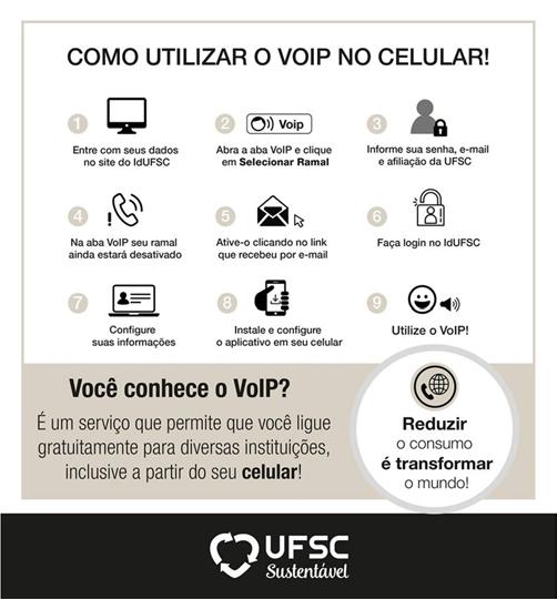 Figura 26 - Cartaz da Campanha de incentivo a utilização do Voip no celular Fonte: UFSC SUSTENTÁVEL (2017h) Rubrica de impressão e telefone alocada aos centros de custos Desde 2016, a partir de uma