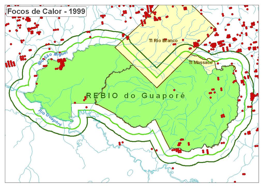 Esses dados, associados às informações locais, estão relacionados a um aumento de pressões antrópicas, principalmente nas áreas próximas à vila de Porto Murtinho (porção oeste da unidade) e