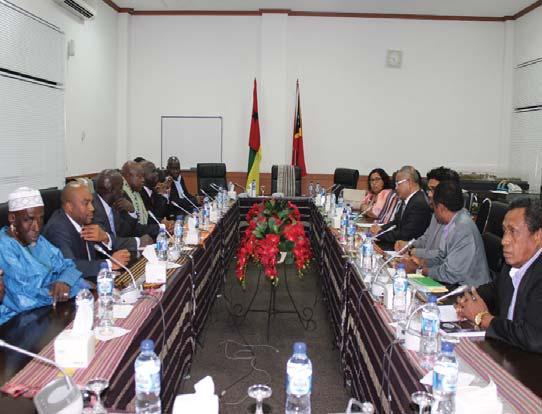 lamentar composta por seis deputados, a convite do Presidente do Parlamento Nacional de Timor-Leste.