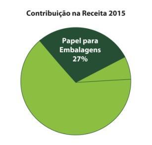 Volume de Vendas (em metros quadrados) Segmento Embalagem de Papelão Ondulado (PO) Fonte: ABPO Fonte: IRANI O volume da fábrica de Embalagem SP Indaiatuba atingiu 54.676 toneladas de caixas e 22.