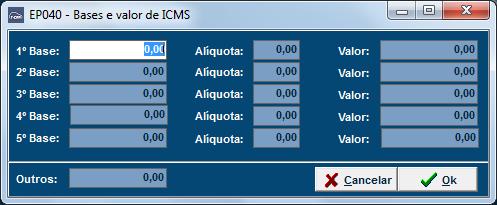 Estes valores são validados pelo sistema conforme os valores dos tributos adicionados aos itens da nota e são apresentados conforme a imagem abaixo.