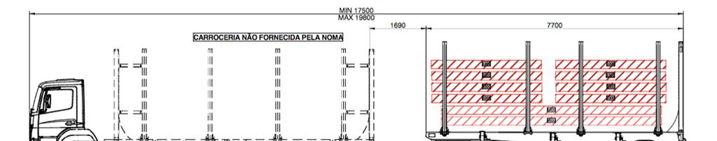 ESTUDO DE ALGUMAS CONFIGURAÇÕES -ROMEU E JULIETA 2 EIXOS E 4 FUEIROS - INFORMAÇÕES TÉCNICAS DO CONJUNTO (TARAS ESTIMADAS) TARA DO CAMINHÃO S/ A CARROCERIA