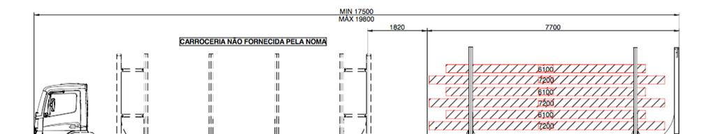 ESTUDO DE ALGUMAS CONFIGURAÇÕES -ROMEU E JULIETA COM 4 EIXOS E 2 FUEIROS - INFORMAÇÕES TÉCNICAS DO CONJUNTO (TARAS ESTIMADAS) TARA DO CAMINHÃO S/ A CARROCERIA