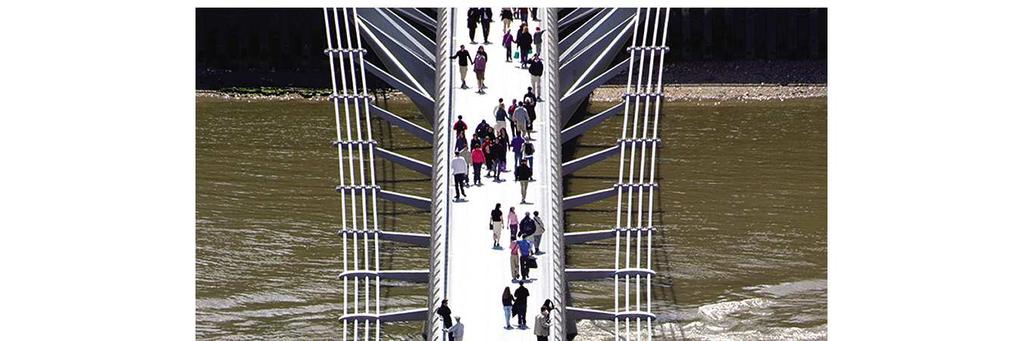 London Millenium Footbridge: ficou fechada por
