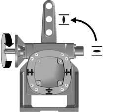 A alavanca recebe, regra geral, uma haste com articulações esféricas e uma válvula de acionamento.