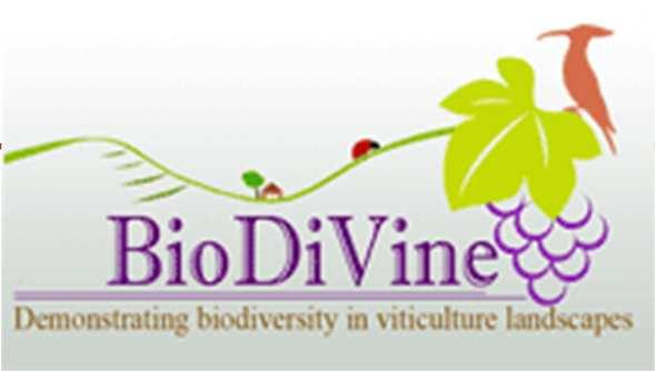 Projecto Europeu Life + (2010-2014) BIODIVINE Demonstrating Functional Biodiversity in Viticulture Landscape Cooperação entre 7 parceiros de 3 países europeus: -IFV, ARD-VD (França) -ICVV-CSIC,