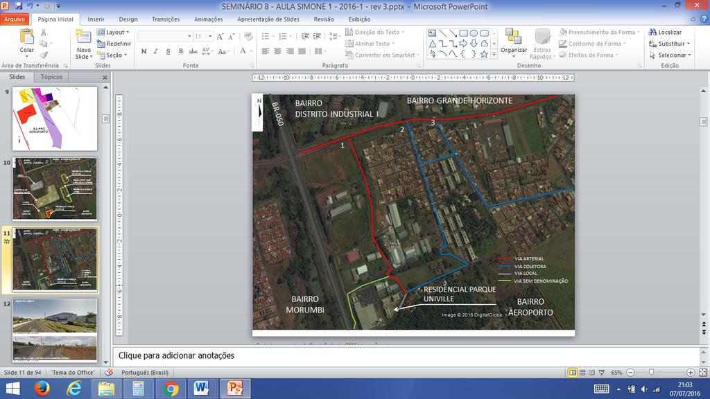 Tema: Modos de Habitar um acesso direto pela Rodovia BR-050.