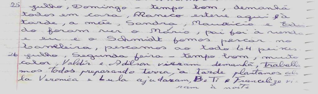 14 Outro ponto importante de ser observado nos cadernos de Clenderci é a alteridade presente no processo de autoria.