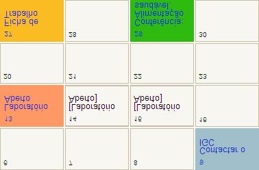 Passando o ponteiro do rato sobre um dia com eventos marcados no Calendário o aluno pode obter um resumo das actividades relacionadas