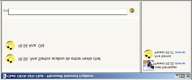 Chat - Vista do aluno O aluno ao clicar em verá a seguinte mensagem: O aluno deverá clicar em Clique aqui para entrar no chat.