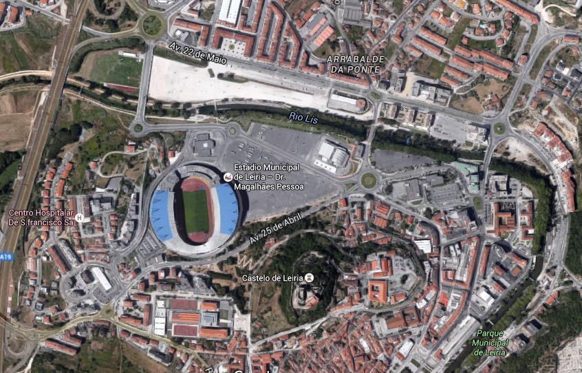 COMO CHEGAR O LEIRIA RUN vai ter partida na PRAÇA RODRIGUES LOBO, percorre todo o Centro Histórico e os locais mais emblemáticos desta Cidade, terminando no ESTÁDIO MUNICIPAL DE LEIRIA.