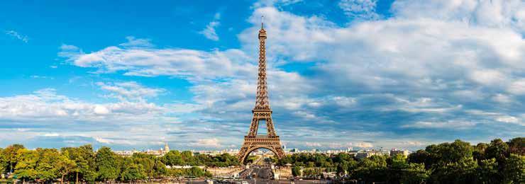 ST842 GRANDE EUROPA Torre Eiffel Paris ST842 2-2.465 $ QUARTA-FEIRA: BRASIL - PARIS Saída da cidade de origem com destino Europa. QUINTA-FEIRA: PARIS Chegada em Paris e traslado ao hotel.