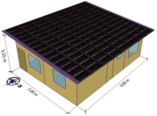 Figura 5 Layout dos sistemas fotovoltaicos da edificação residencial. 4.