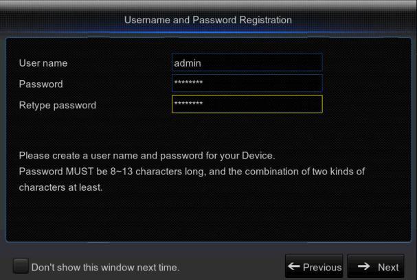 Configuração da rede Configuração do e-mail Configuração do DDNS Pode clicar em Não mostrar esta janela da próxima vez (Don t show this window next time) se não pretender que o assistente de