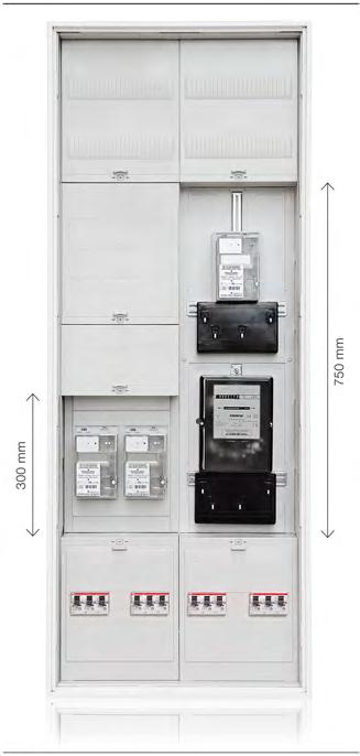 1. O contador electrónico para fornecimento doméstico de energia da ABB (EDSM). 2. Mais funcionalidade em menos espaço. 3. A gateway de dados.