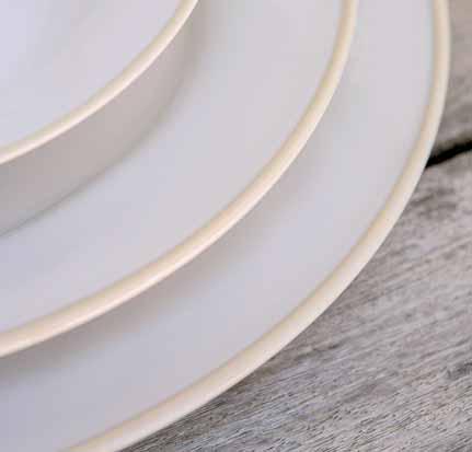 WHITE Charger plate/platter Prato marcador/travessa Dinner plate Prato de jantar Soup/pasta plate Prato de sopa/pasta Salad plate Prato de sobremesa Bread plate Prato de pão Soup/cereal bowl Round