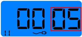 3. Pressione o Botão 3 para confirmar a escolha e passar para o ajuste horizontal da posição de impressão (Código 11). Pressione o Botão 1 ou Botão 2 para escolher um valor entre 00 e 09.