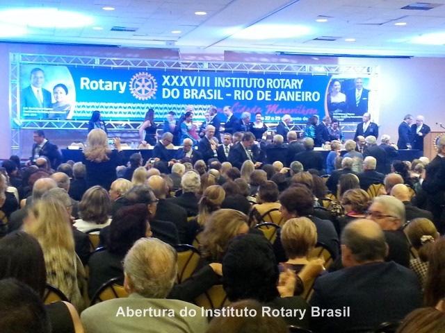 Instituto Rotary Brasil Rio de Janeiro de 27 a 29 de agosto de 2015 Aconteceu na cidade maravilhosa, Rio de Janeiro, de 27 a 29 de agosto o XXXVIII Instituto Rotary Brasil, o maior e mais importante