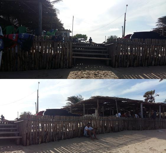 Figura 3 Obras de proteção costeira não estrutural, praia do Macapá