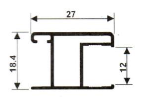 Modular SM-210 PESO: 0,448 kg/m SM-211 Peso : 0,417 kg/m SM-212 Peso :0,367