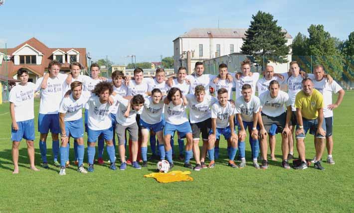 14 MLÁDEŽNÍCKY ŠPORT streda 6. 6. 2018 MLÁDEŽNÍCKY ŠPORT MLÁDEŽNÍCKY ŠPORT III. LIGA MLADŠÍ DORAST U17 BRATISLAVA O POSTUP - 3. kolo: Rača - FC Petržalka B 3:0 (0:0), 48. Barok, 50. Práger, 65. Lukáč.