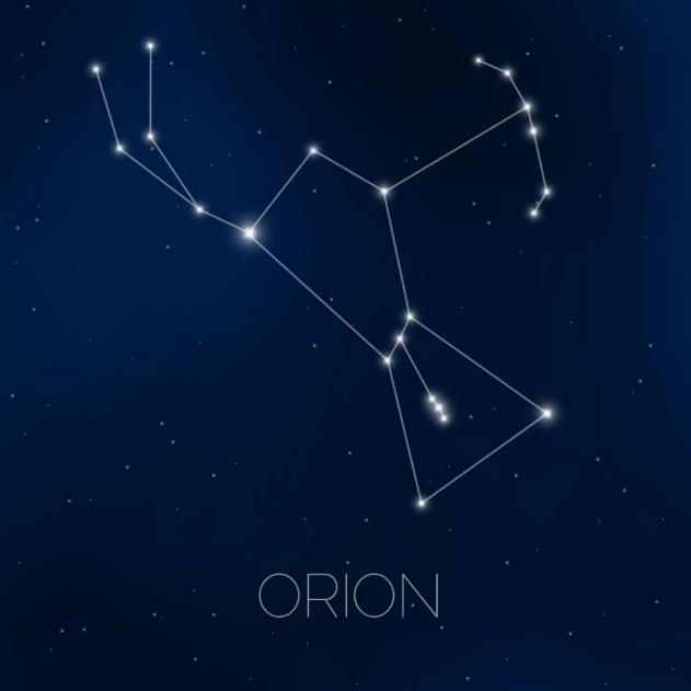 CONSTELAÇÃO DE ÓRION É uma das constelações mais conhecidas do céu noturno.