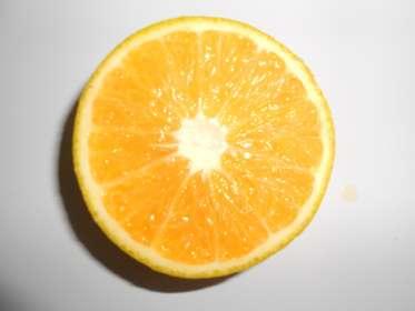 raio : Abrindo essa laranja, temos como visualizar melhor a medida de seu R O Nesse caso, a medida aproximada do raio R é igual a 4 cm, daí podemos calcular sua área, considerando = 3,14, temos :