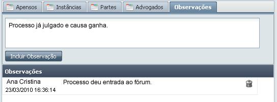 processo. Figura 31 - Informações dos advogados responsáveis.