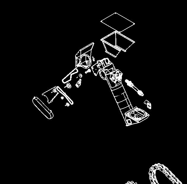 ELEVADOR DE GRÃOS EDC00 EDC-00.00.00.7 - ELEVADOR HELICOIDAL 9 8 7 6 8 6 0 7 7 EL-00.0.00.7 ELEVADOR DE GRÃOS HELICOIDAL EG-00.80.00.5 BASE DO FUNIL SEM A LATERAL, P/ EDC00 00500 CJ ENGRENAGEM DUPLA EL-00.