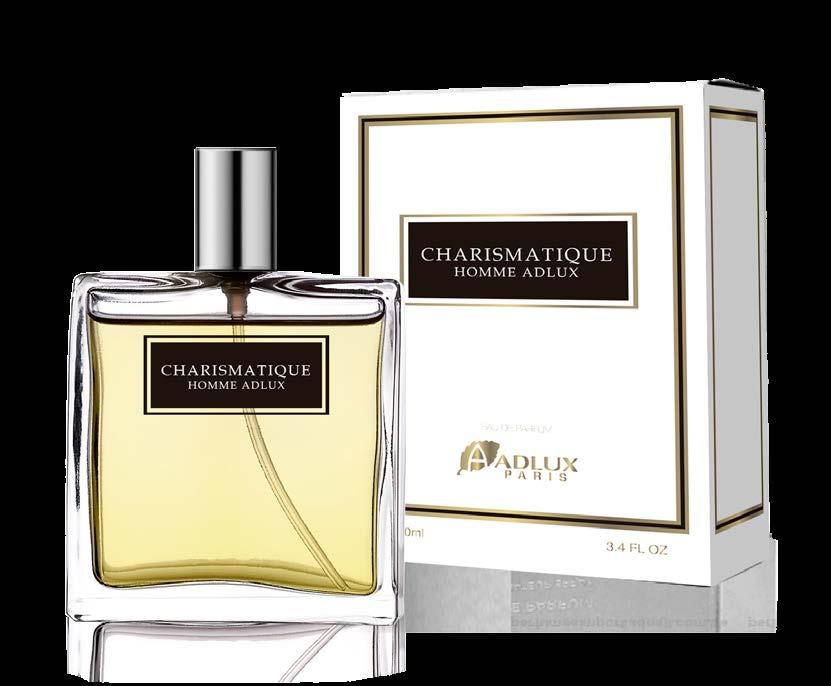 AMADEIRADO MODERADO 536 Charismatique 100ml Courageux Adlux Paris Courageux fragrância perfeita para os homens corajosos, vencedores sedutores