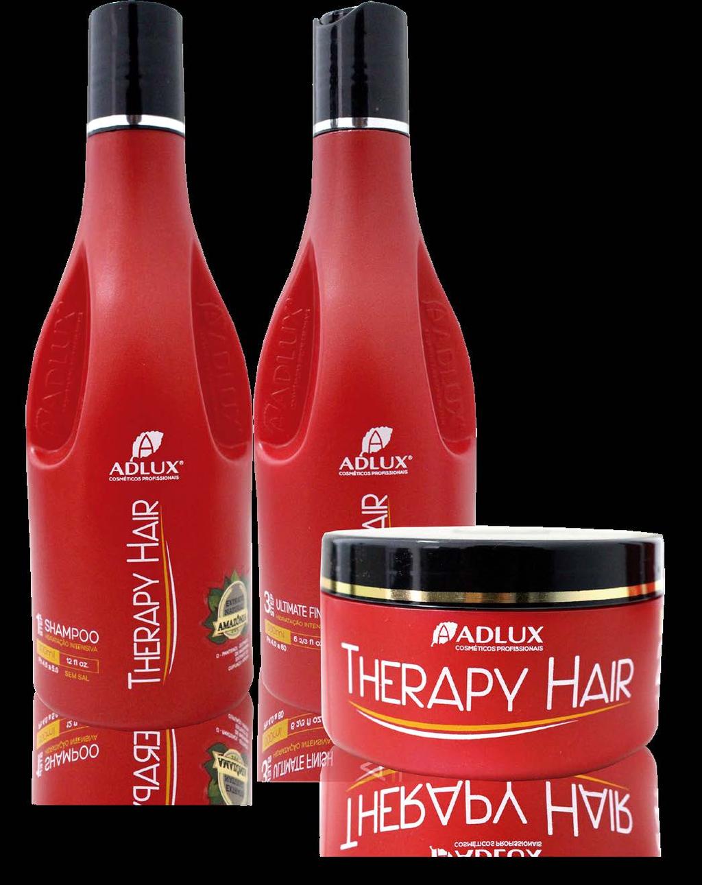 Therapy Hair - 250g R$52,99 A tecnologia inovadora e os ingredientes de TherapyHair tratam e fortalecem profundamente os fios quebradiços e danificados.