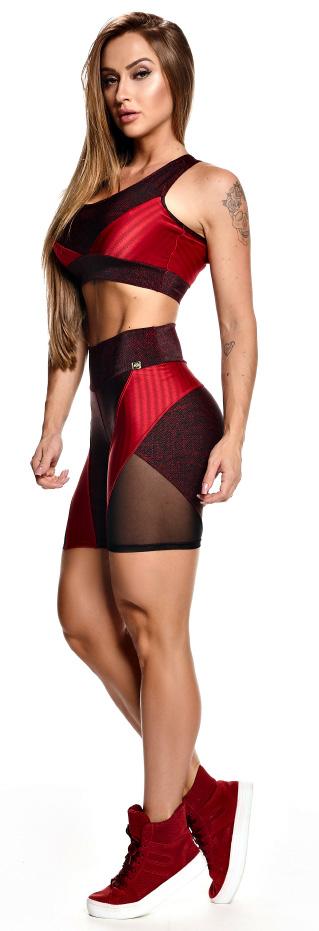 Top Snake Fit T654 vermelho