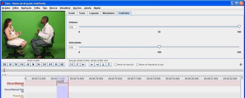 Método e procedimentos [e] Transcrições de LP e Libras Dentre os softwares disponíveis, foi escolhido para esta pesquisa o ELAN.