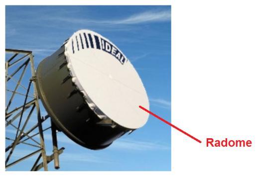 5 - Radome O termo radome vem da união da palavra radar com dome (cúpula). O radome é uma proteção utilizada em antenas.