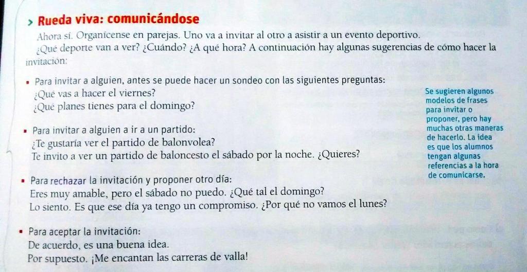 comunicándose de la página 93. Anexo II - Actividad del libro Gente Curso comunicativo, página 17.