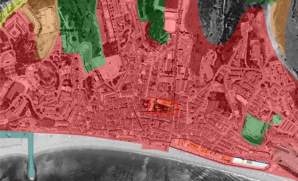 Área de Intervenção - Sesimbra análise pdm Condicionantes ordenamento : Limite área estudada Espaço urbano/