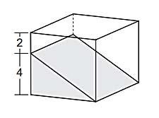 As arestas do prisma da figura a seguir são todas iguais a 4 unidades. Calculeseu volume. Os cubos seguintes têm, respectivamente, arestas 1, 2 e 3. a) Calcule o volume de cada um dos cubos.