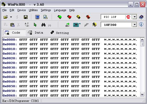 Passo 3. Instale o programa WinPIC800 que está na pasta softwares que acompanha o CD do kit. Após este passo, inicialize o mesmo, a seguinte tela será apresentada: Passo 4.