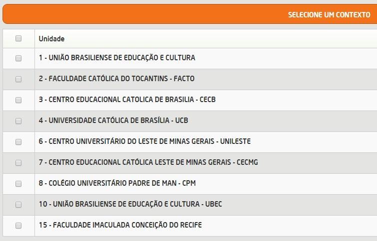 PÁGINA 4 DE 17 Selecione o contexto conforme a