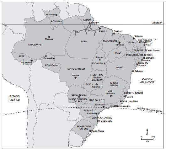 Fonte: Atlas geográfico escolar. 6 ed. Rio de janeiro: IBGE, 2012. Adaptado.