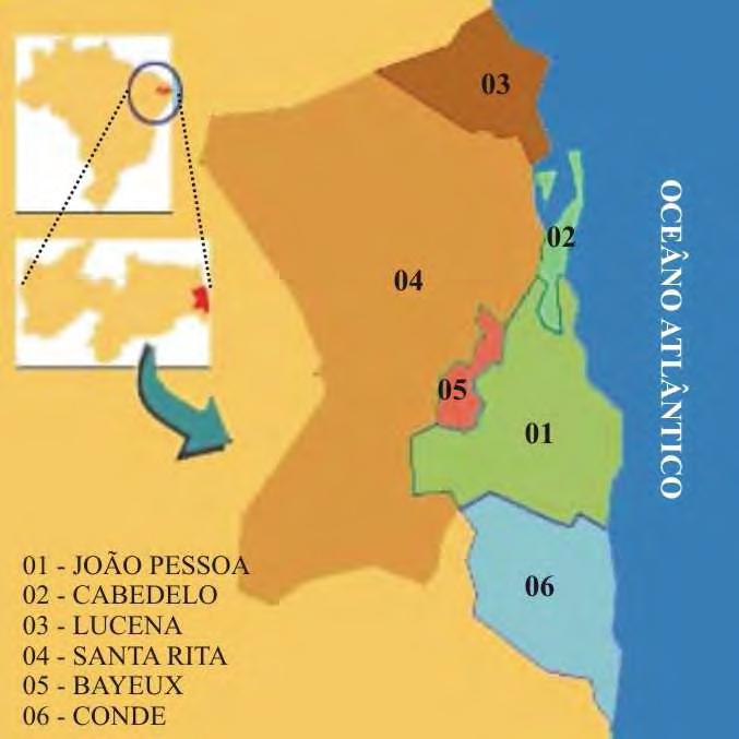 Epitácio Pessoa (o mais importante corredor viário pessoense) e seu vértice sudoeste está a 4,5 quilômetros (em linha reta) do Parque Sólon de Lucena no centro da cidade.