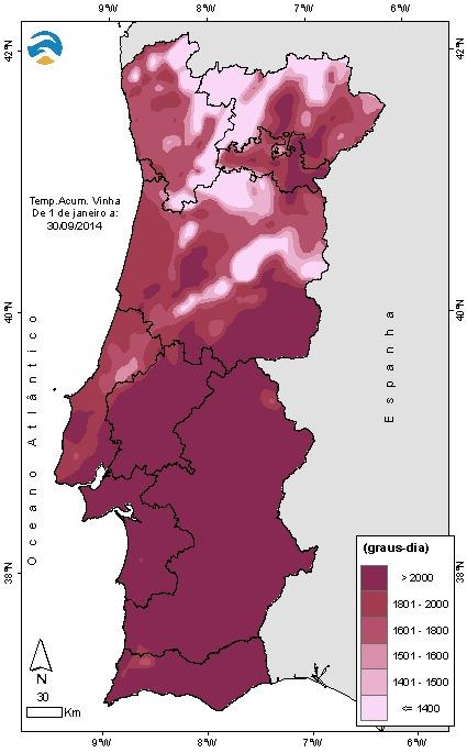 passarão a considerar o início do ano hidrológico (1 de outubro) considerando a temperatura base de 0 C e desde 1 de janeiro 2014 para a temperatura base de 6 C.