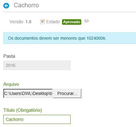 5.2. Na tela de Edição, basta substituir o arquivo atual pela nova