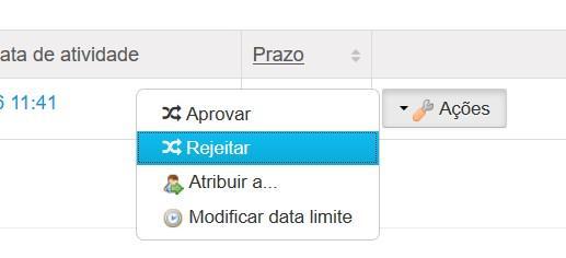 3. Revisando o conteúdo e rejeitando o mesmo 3.1.