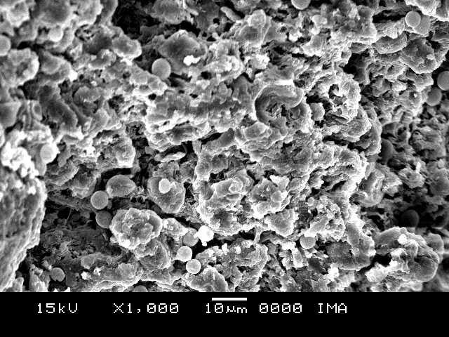 189 c d e Figura 129: Micrografias obtidas por SEM da superfície fraturada após processamento em extrusora monorosca para