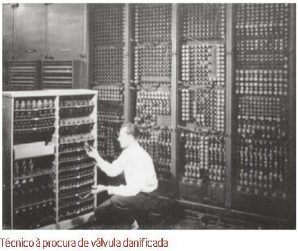 História do Computador 4. Década de 40 (Sec. XX) 1943 - ENIAC (Electronic Numerical Integrator and Computer) (15 metros), é considerado o 1º verdadeiro computador.