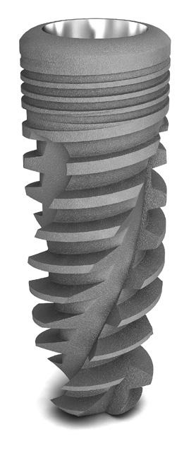 Cone Morse Implante Características Implante corpo cilíndrico com conicidade no ápice; Diâmetro cervical igual ao diâmetro do corpo do implante; Rosca